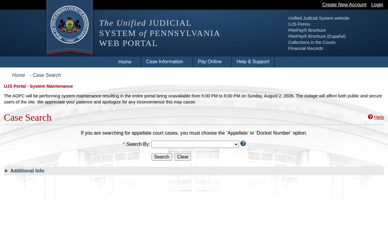 Washington County released inmate court docket search
